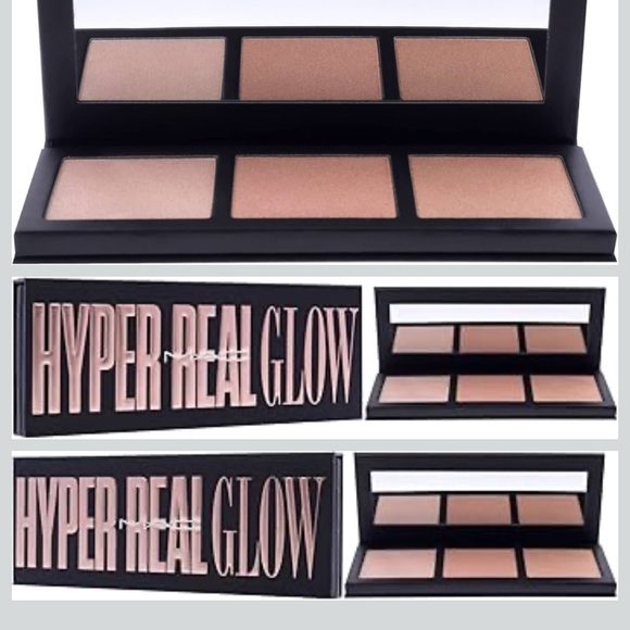 MAC Retro Matte Liquid Lip Metallic Rose&hyper real glow flash+Awe  Highlighter - Picture 7 of 11